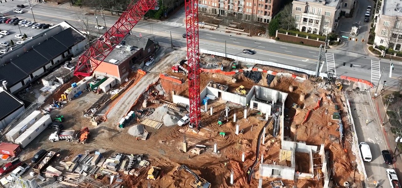 dillon buckhead construction aerial