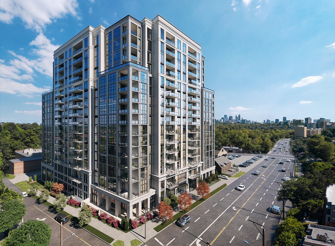 exterior rendering of the dillon buckhead peachtree address