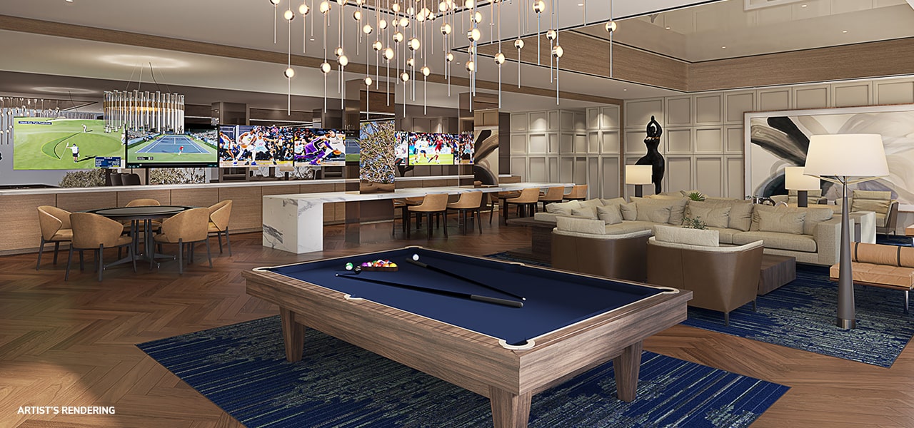 clubroom rendering at the Dillon Buckhead