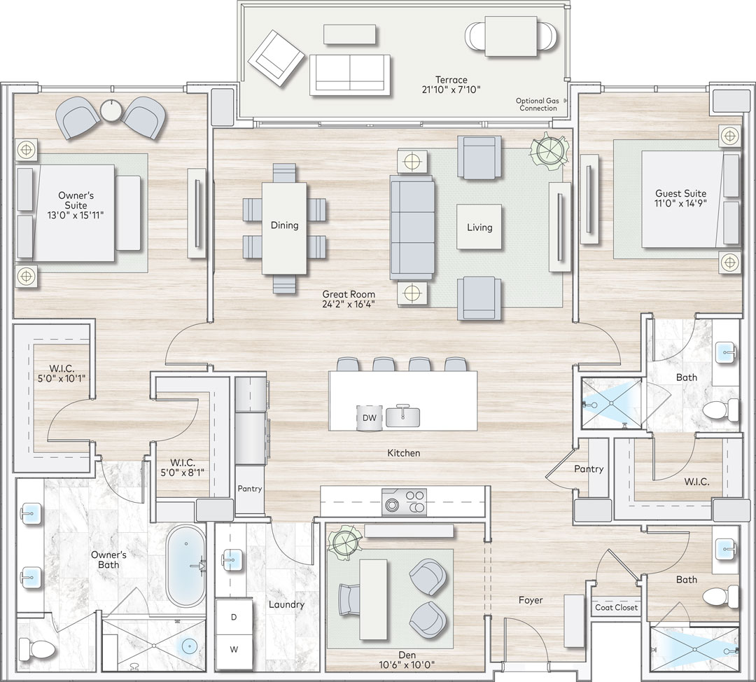 Landmark 3 Floorplan