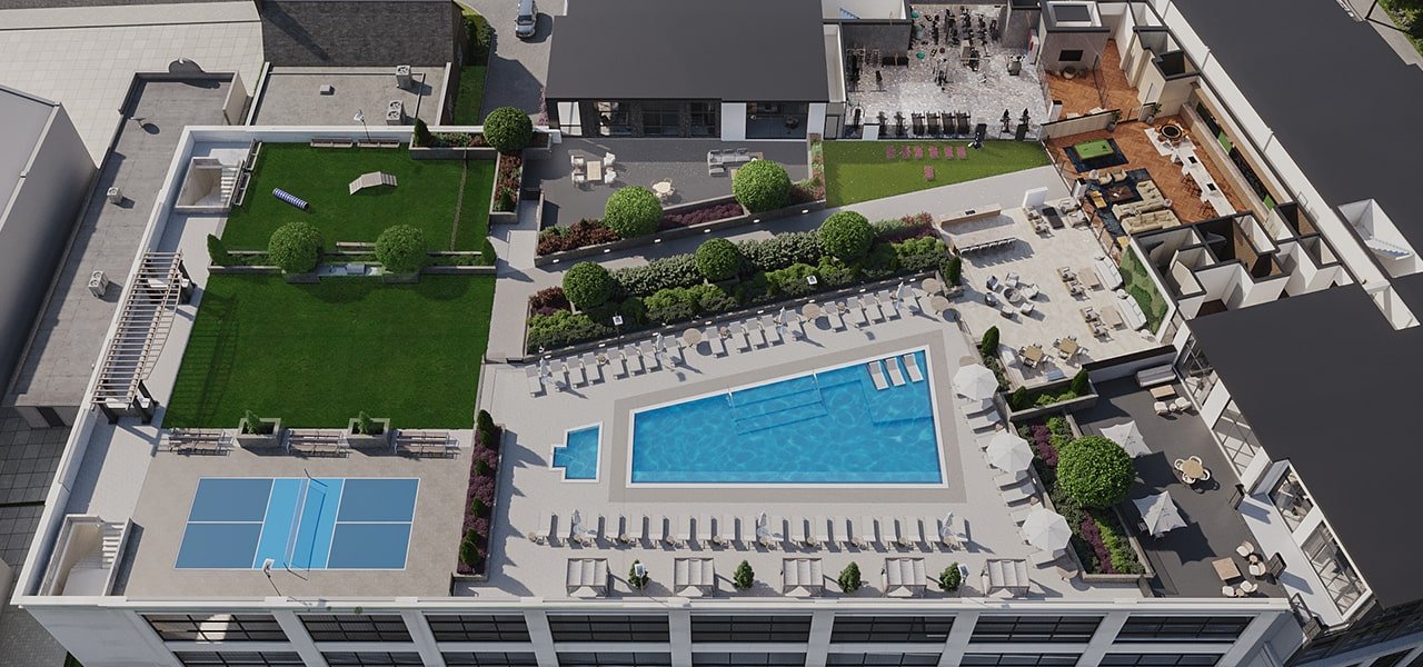 The Dillon Buckhead, Amenities Deck Rendering