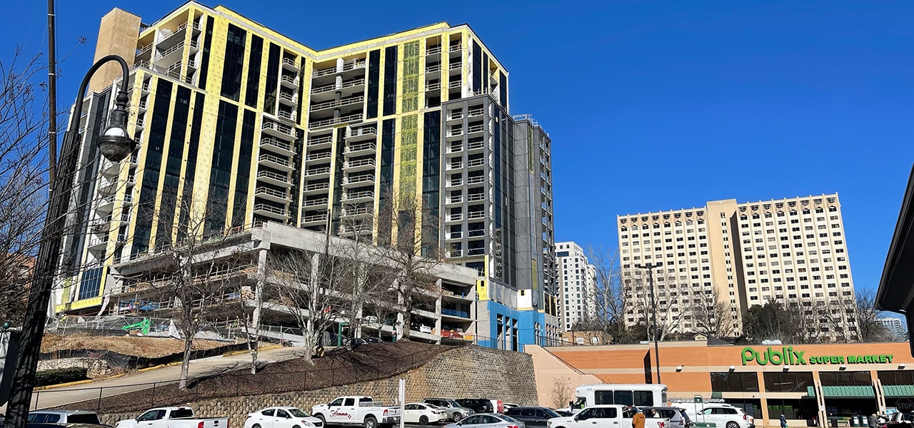 view of the Peachtree Battle Shopping Center